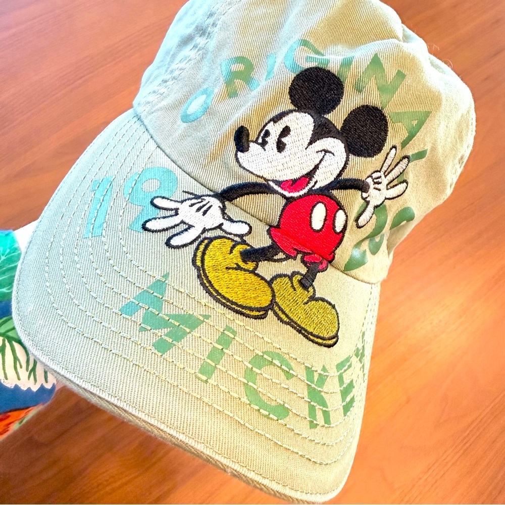 Disney Olive Mickey Mouse Original 1926 hat Adult *A*